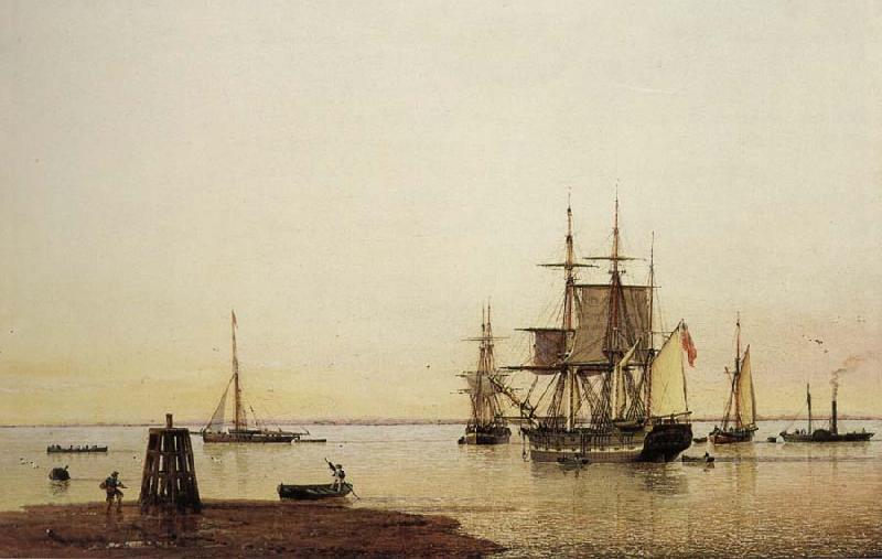 Henry Redmore Merchantmen and other Vessels off the Spurn Light Vessel Spain oil painting art